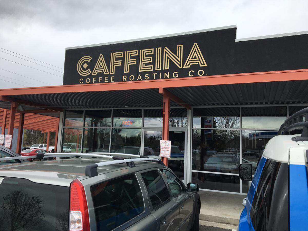 Caffeina Roasting Co., opened earlier this month. Co-owner Lyndsey Hopkins hopes to create a full-on coffee business that includes on-site roasting.
