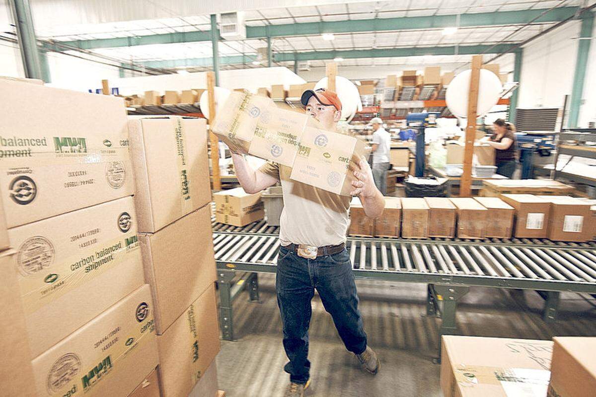 MWI Veterinary Supply employee Russell Thorndyke carries boxes at the company’s Nampa shipping center in 2011. A distributor, MWI depended on software to make its distribution operations work. MWI sold more than 38,000 animal-care products. It reported $563 million in revenues in the first quarter of 2013. MWI was sold in 2015 to AmerisourceBergen, and as of 2021 was still operating in Boise as MWI Animal Health.