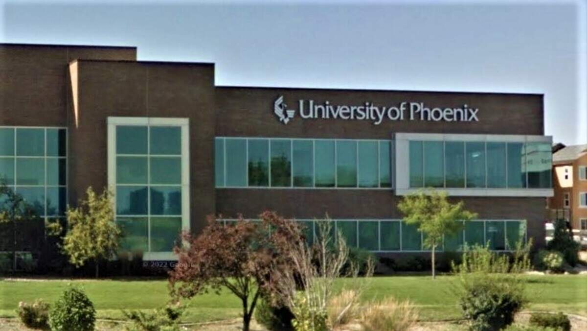 The University of Phoenix formerly had an Idaho campus in this office building at 1422 S. Tech Lane in Meridian. This Google Street View image was taken in August 2015 from Interstate 84 just north of the site.