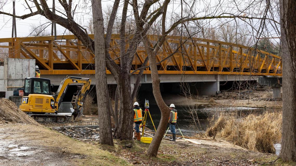 The Eagle Road pedestrian bridge over the Boise River was completed this month and cost a total of $3.2 million.