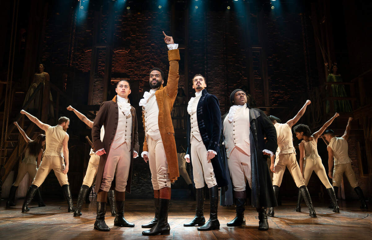 Julius Thomas III as Alexander Hamilton leads the And Peggy company of “Hamilton.” The groundbreaking musical plays in Boise through Dec. 26.