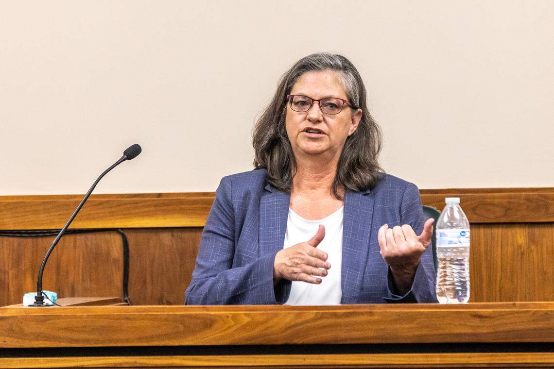 Leah Larkin, a Northern California-based DNA genetic genealogist, testified as a defense expert witness.