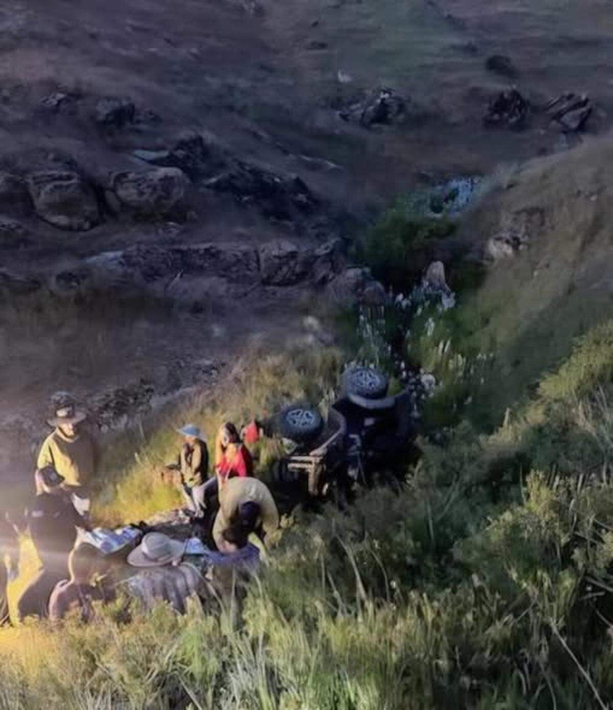 Eagle Fire Department personnel along with Ada County Paramedics and Life Flight responded to the accident Tuesday.