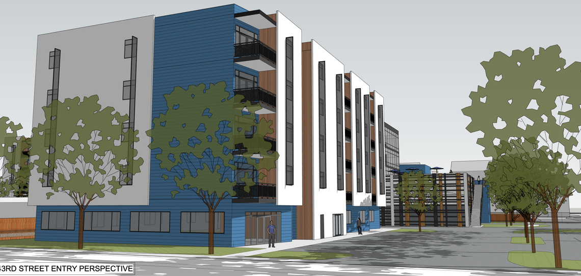 Michael Talbott, developer of the Boardwalk hotel and apartment project in Garden City, has also proposed this 90-unit building called the Dee Mar Apartments.