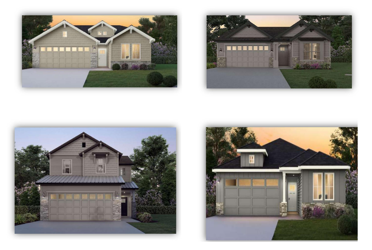 The Adero subdivision would have a mix of one- and two-story homes, depicted in this illustration.