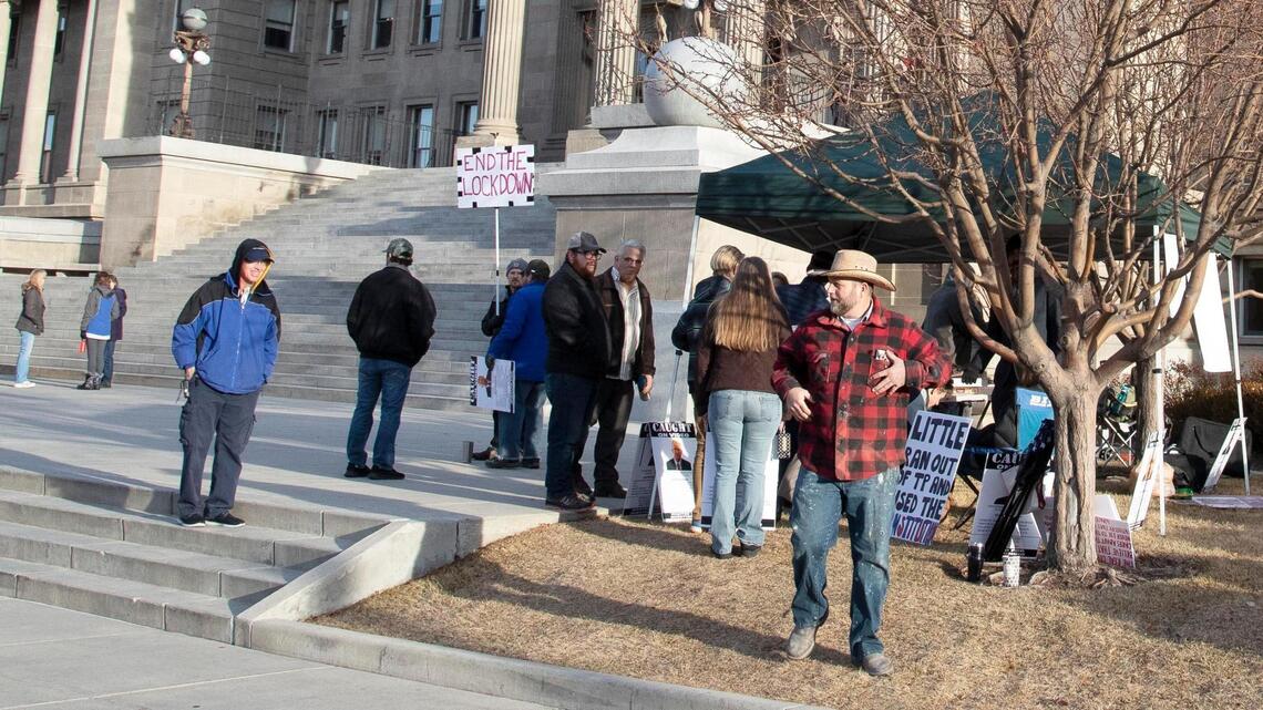 2 arrested on Idaho Statehouse grounds on misdemeanor warrants from December protest