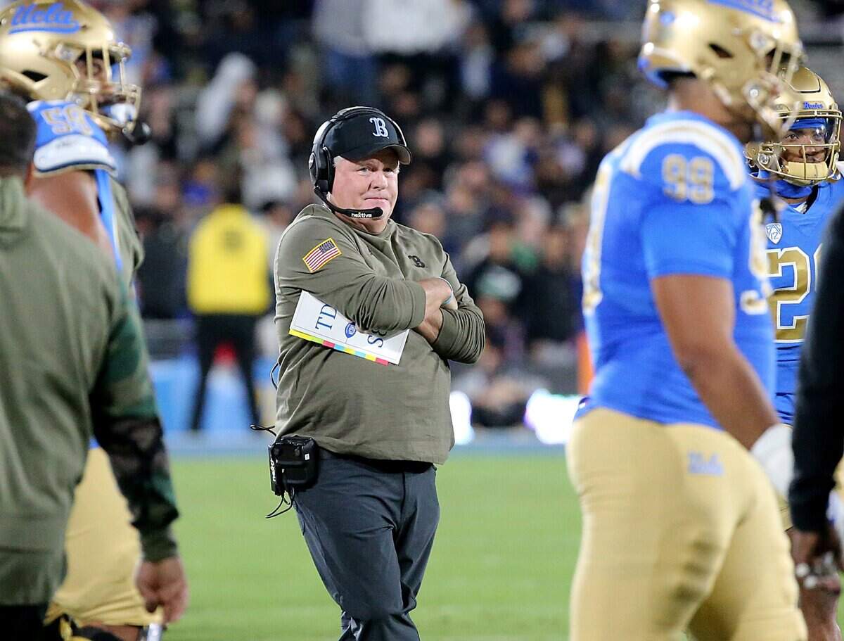 UCLA coach Chip Kelly was reported Feb. 6, 2024, to be interviewing with the Seahawks for their vacant offensive-coordinator job. It’s the third NFL OC position. Kelly, 60, has been linked to since the end of the 2023 season.