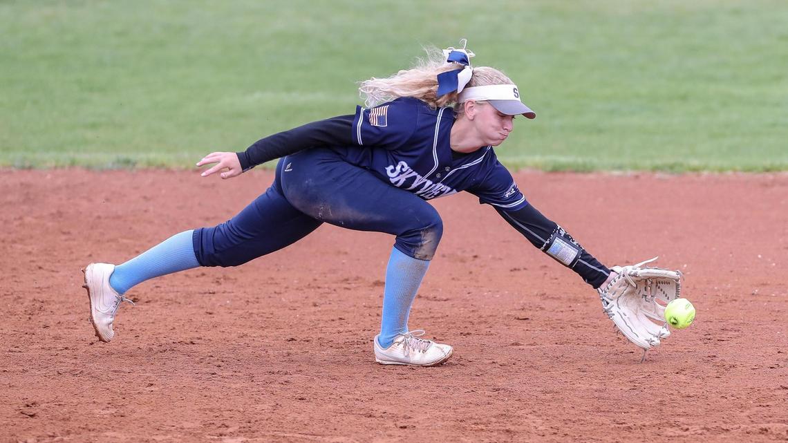 Skyview shortstop Delaney Keith repeated as the Gatorade Idaho softball player of the year Thursday after leading the Hawks to back-to-back 5A state titles. 