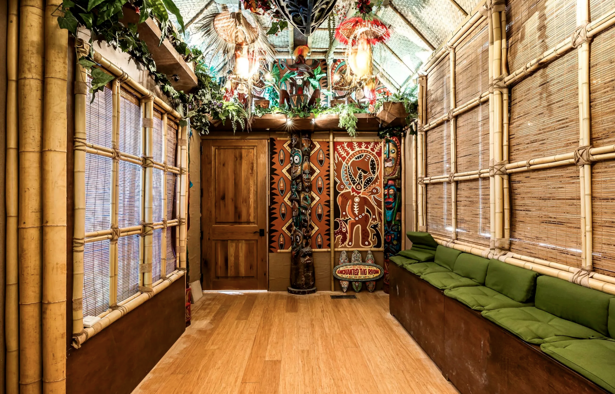 One of the more playful parts of the main home, the enchanted tiki bar.