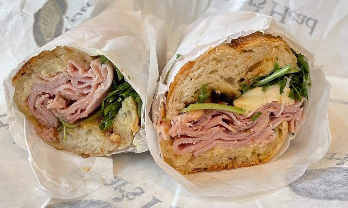 The Jambon-Beurre is a French-inspired ham sandwich at Parkside Market that melts in your mouth after you crunch the crusty baguette.