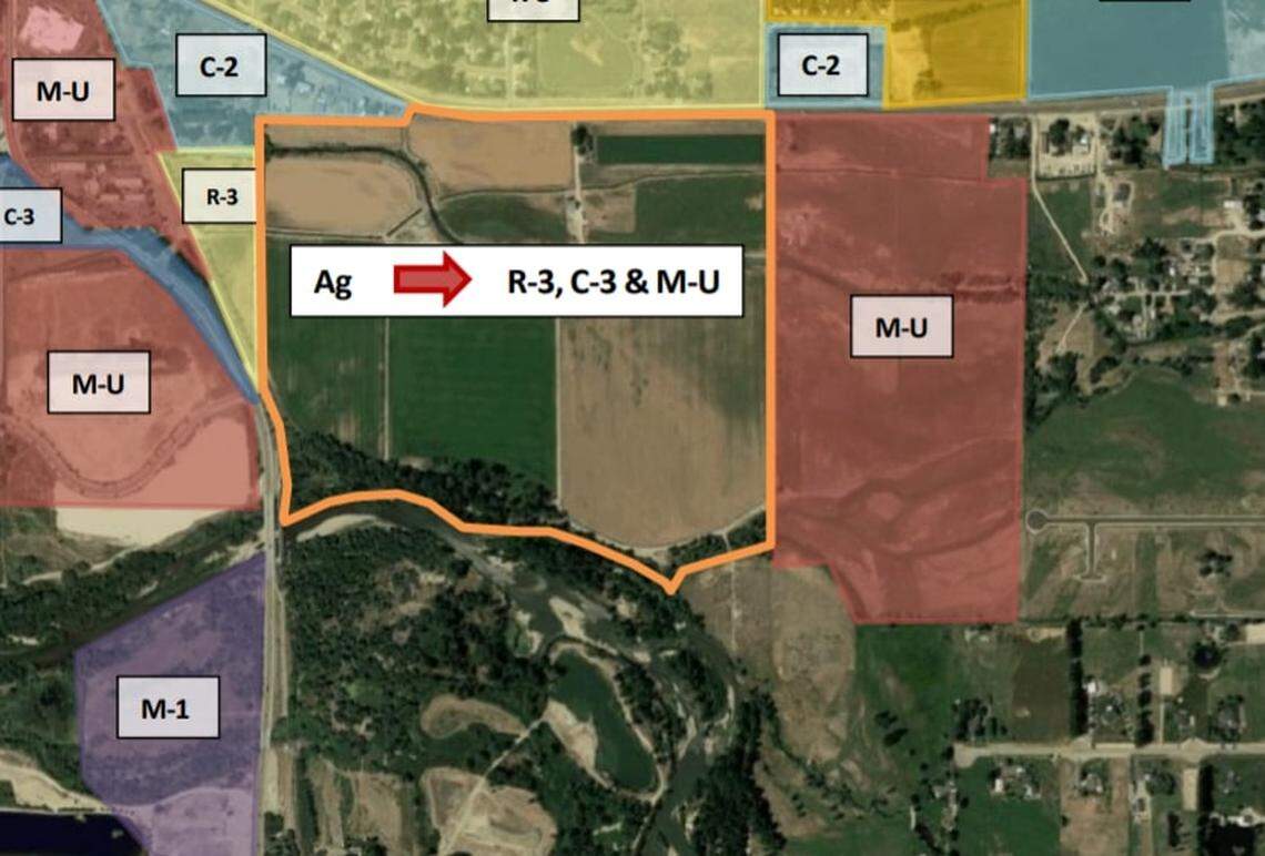 The River Pointe Subdivision, proposed by Tyler Hess, would include homes, businesses and an age-restricted community for elderly residents.