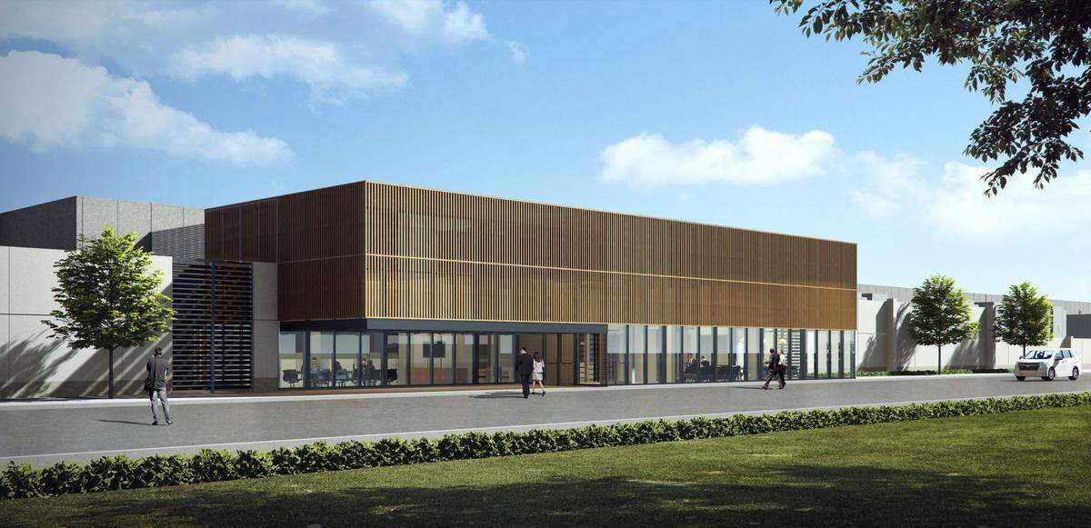 An architect’s rendering of Hampton Meadows, a Diode Ventures data center in Missouri. Diode is planning a 620-acre data center in Kuna called the Gemstone Technology Park.