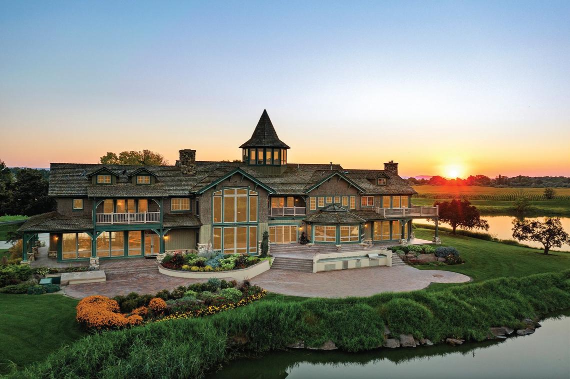 The 9,000-square foot owner’s lodge includes a dome-like structure on the top that provides 360-degree views.