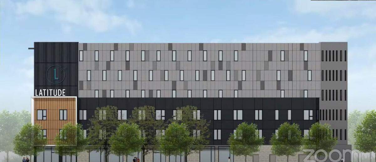 A view from the south of an apartment tower in Boise’s Lusk District, which received approval from the City Council on Tuesday night. The design of the building is still under review, as is the design of a second building across South Lois Avenue to the west.