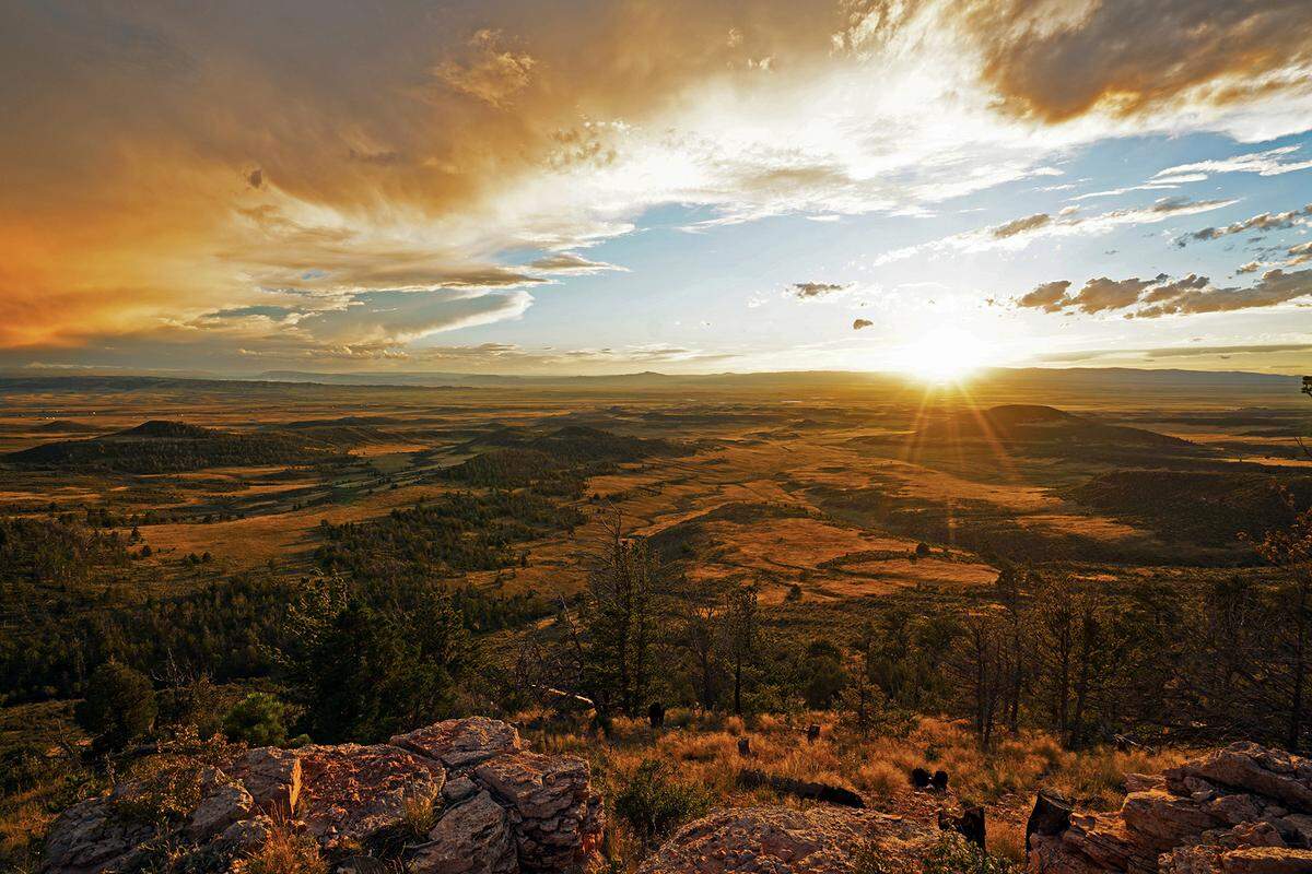 The Laramie, Wyo., property sits on 15,000 deeded acres and over 1,000 leased acres, and has the aesthetic appeal of a ranch yanked right out of the series “Yellowstone.”