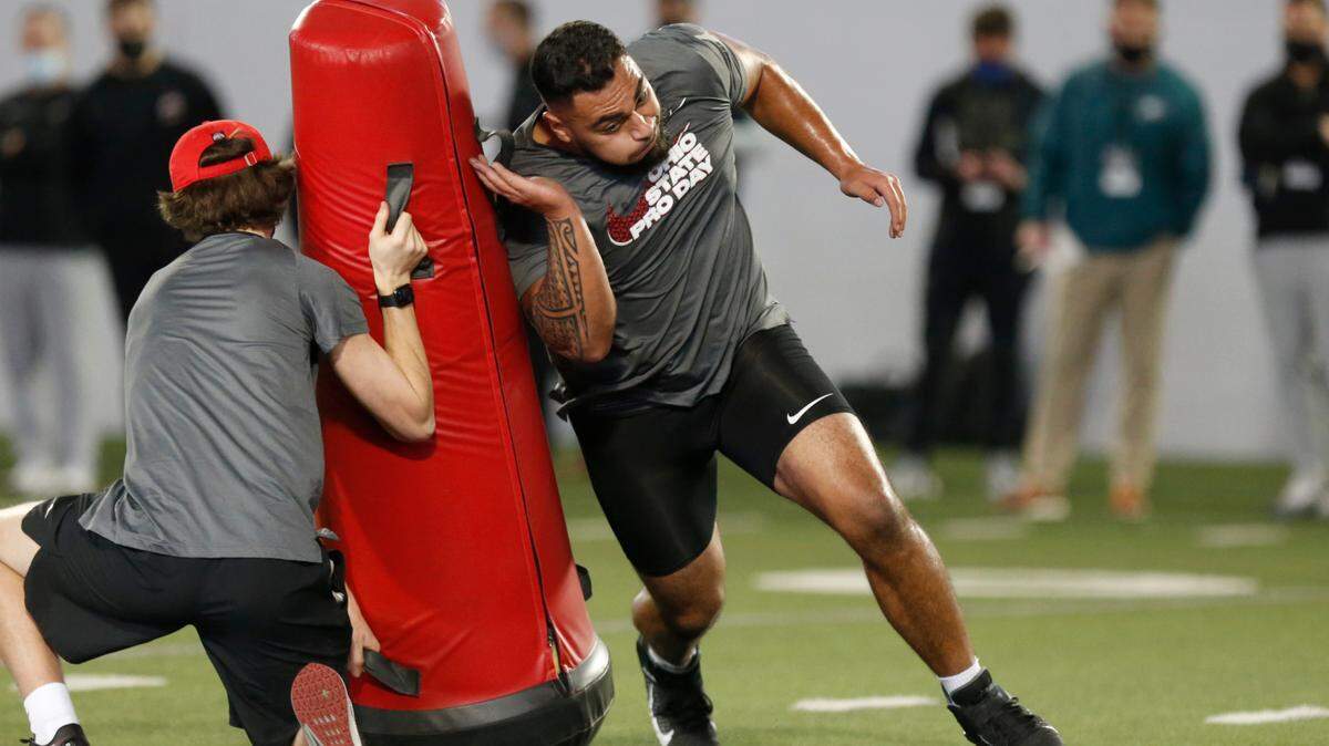 Highland High graduate Tommy Togiai is projected as a second- or third-day pick in the upcoming NFL Draft, which runs Thursday through Saturday.