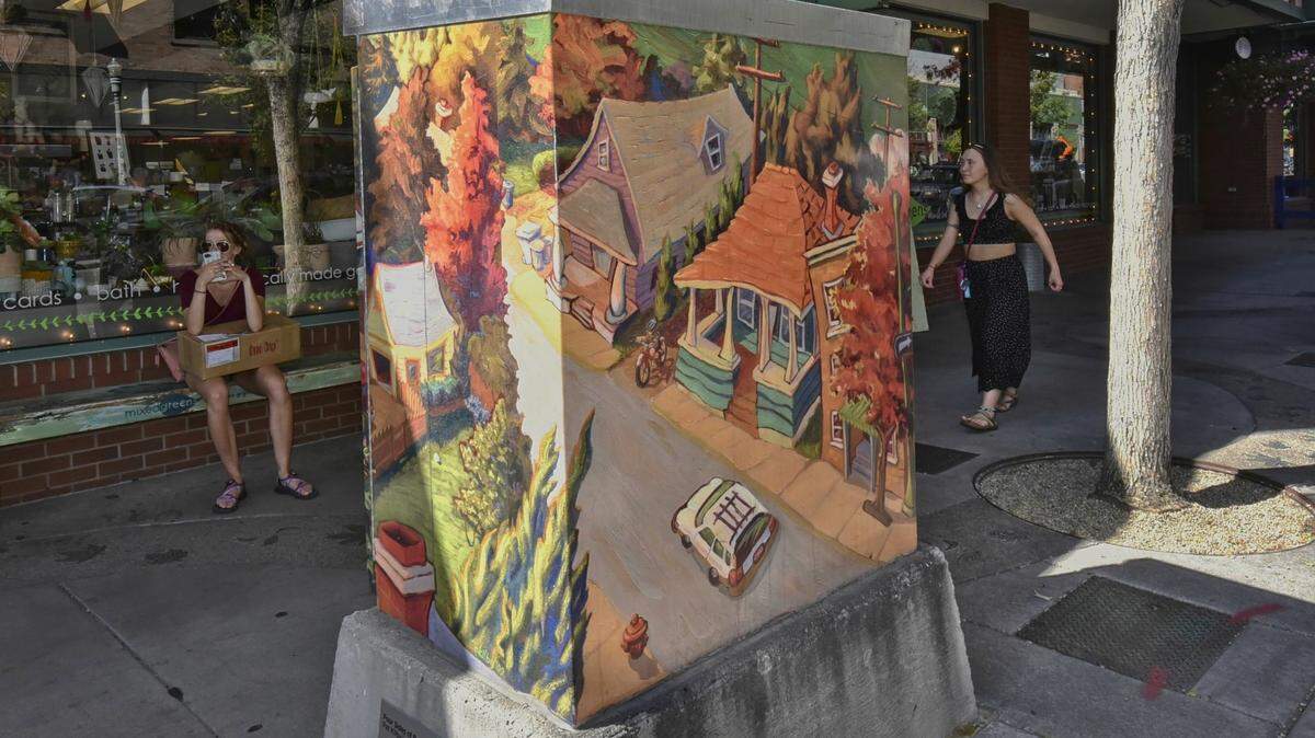 Even crossing the street can expose people to fine art in Downtown Boise — thanks to the Traffic Box Gallery.