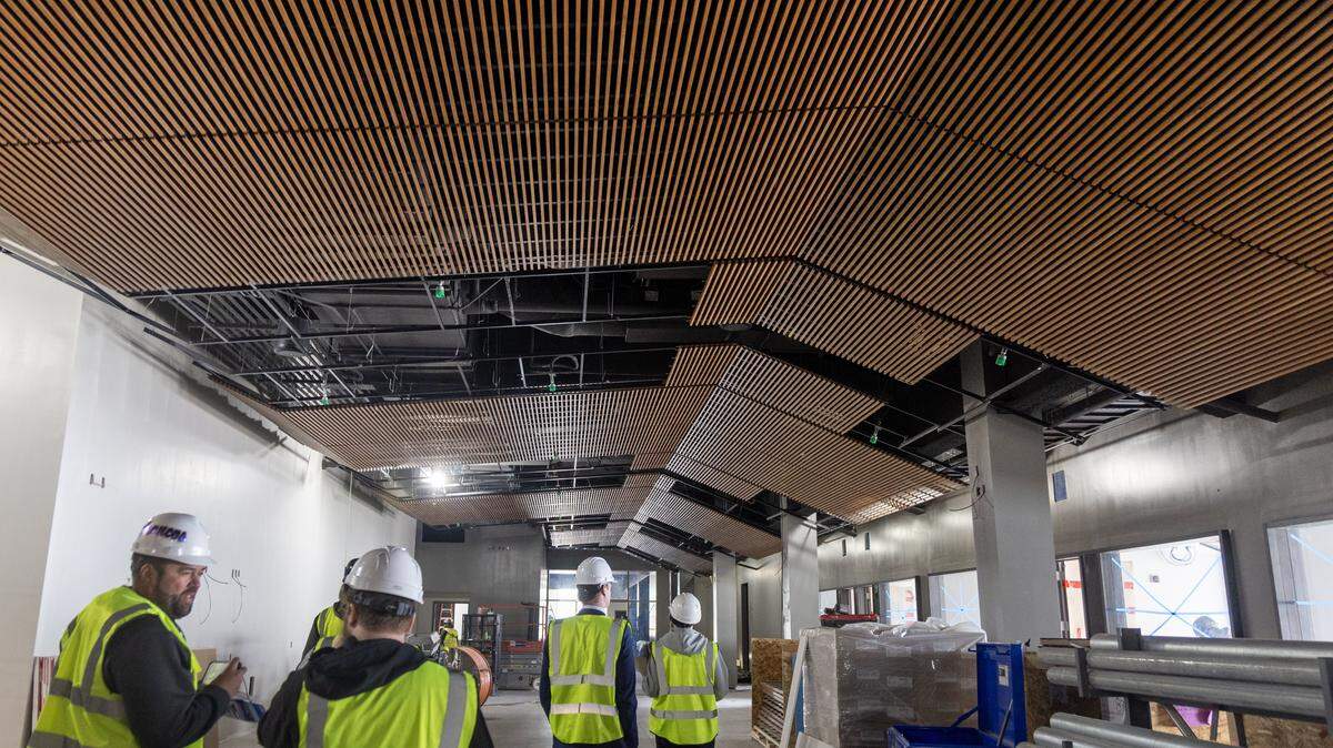 The inside area of Boise State University's North End Zone project at Albertsons Stadium will feature elements emphasizing the natural beauty of Idaho.