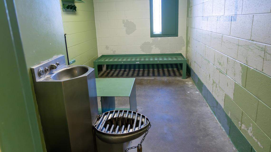 Patients admitted to the Idaho Security Medical Program spend months, on average, in cells like this one in a state prison near Boise.