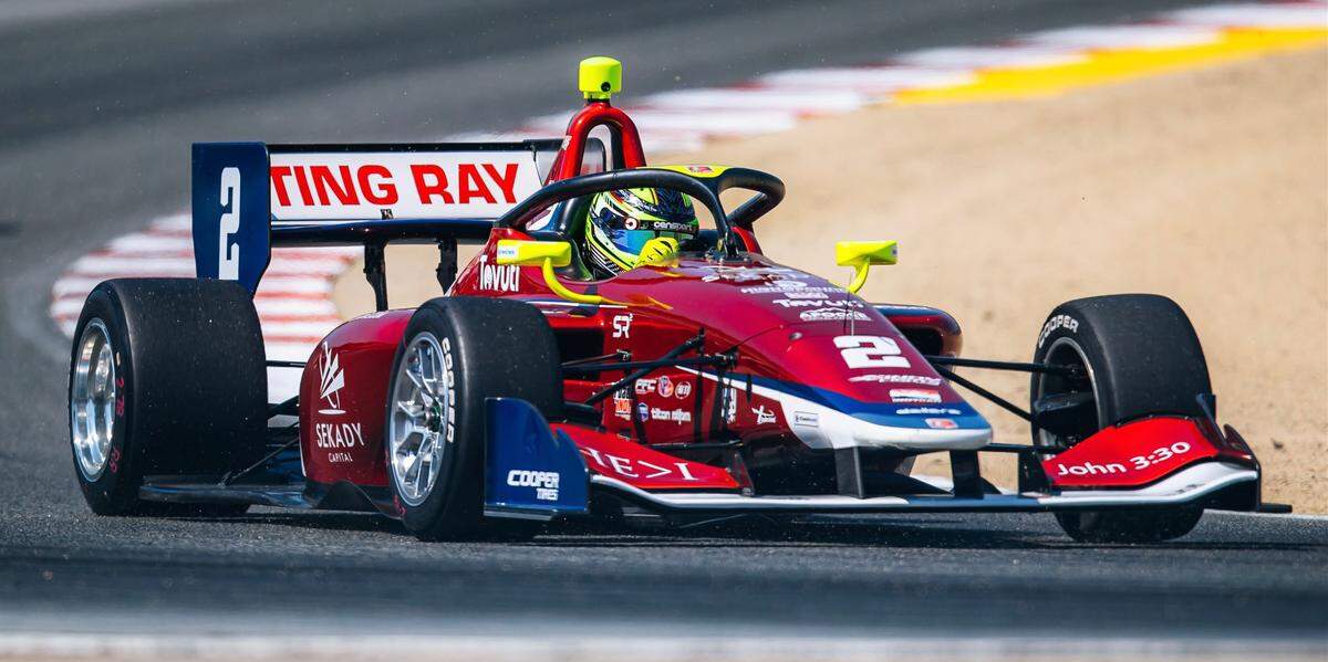 Sting Ray Robb, seen in this photo racing for Andretti Autosport, spent one year with the team in INDY NXT, achieving 11 top-five finishes.