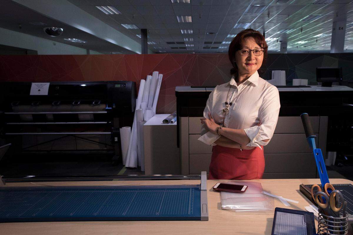 Sarah (Shi) Wu, 49, is a lead project manager for content development at Hewlett-Packard.