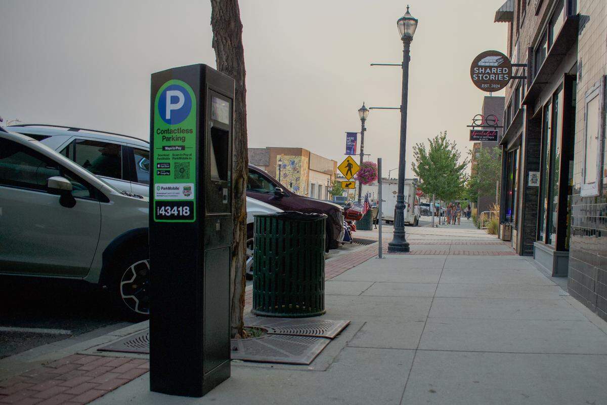Parking meters can still be seen in downtown Caldwell, but drivers are no longer required to pay them.