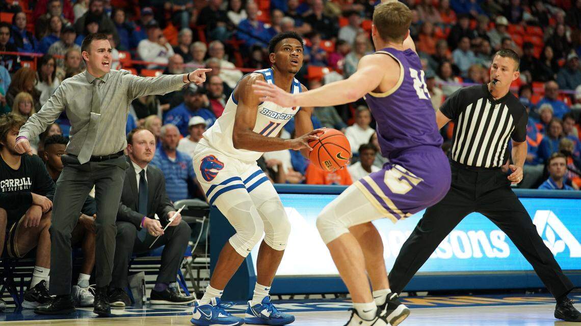 Texas Tech transfer Chibuzo Agbo had 14 points in Boise State’s 76-58 exhibition win over Carroll College on Tuesday at ExtraMile Arena.