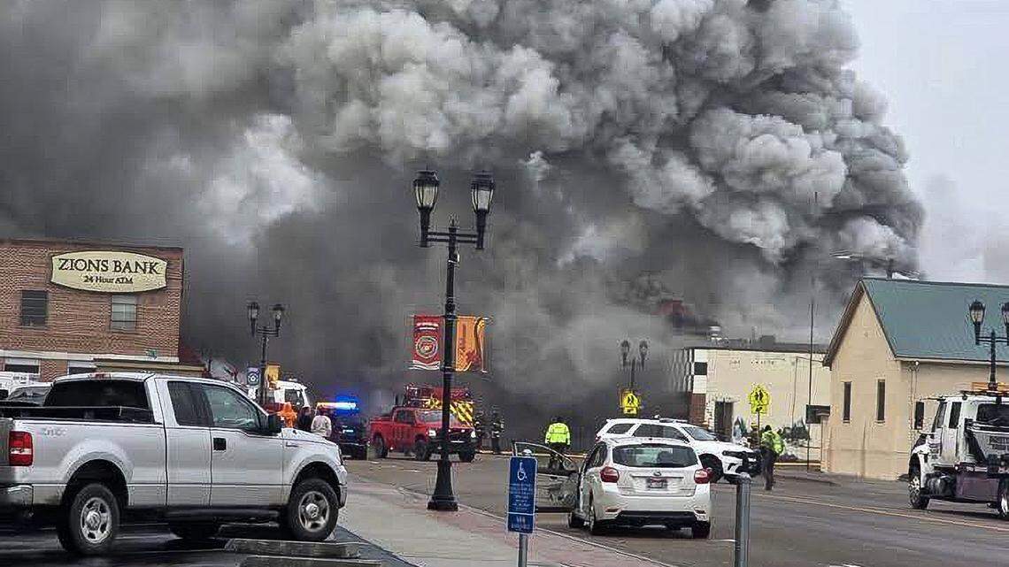 The Nyssa Fire Department posted photos of the New Plymouth fire.