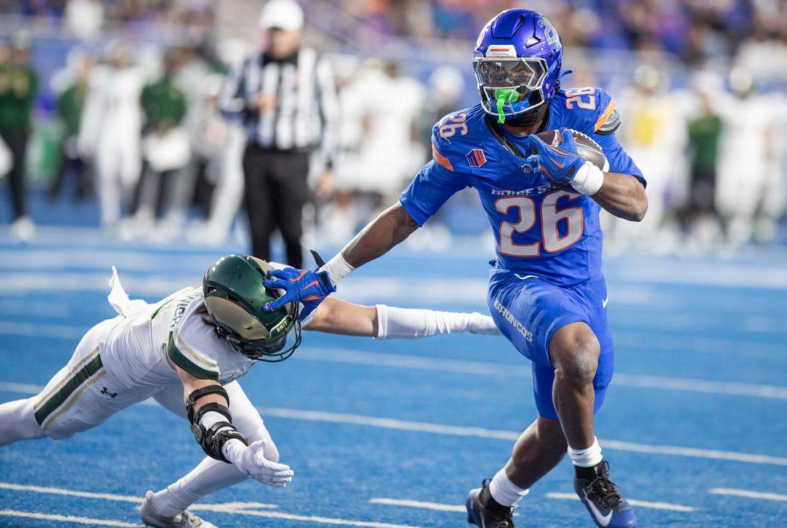 Boise State running back Sire Gaines had 152 yards rushing and two touchdowns Saturday against Colorado State.