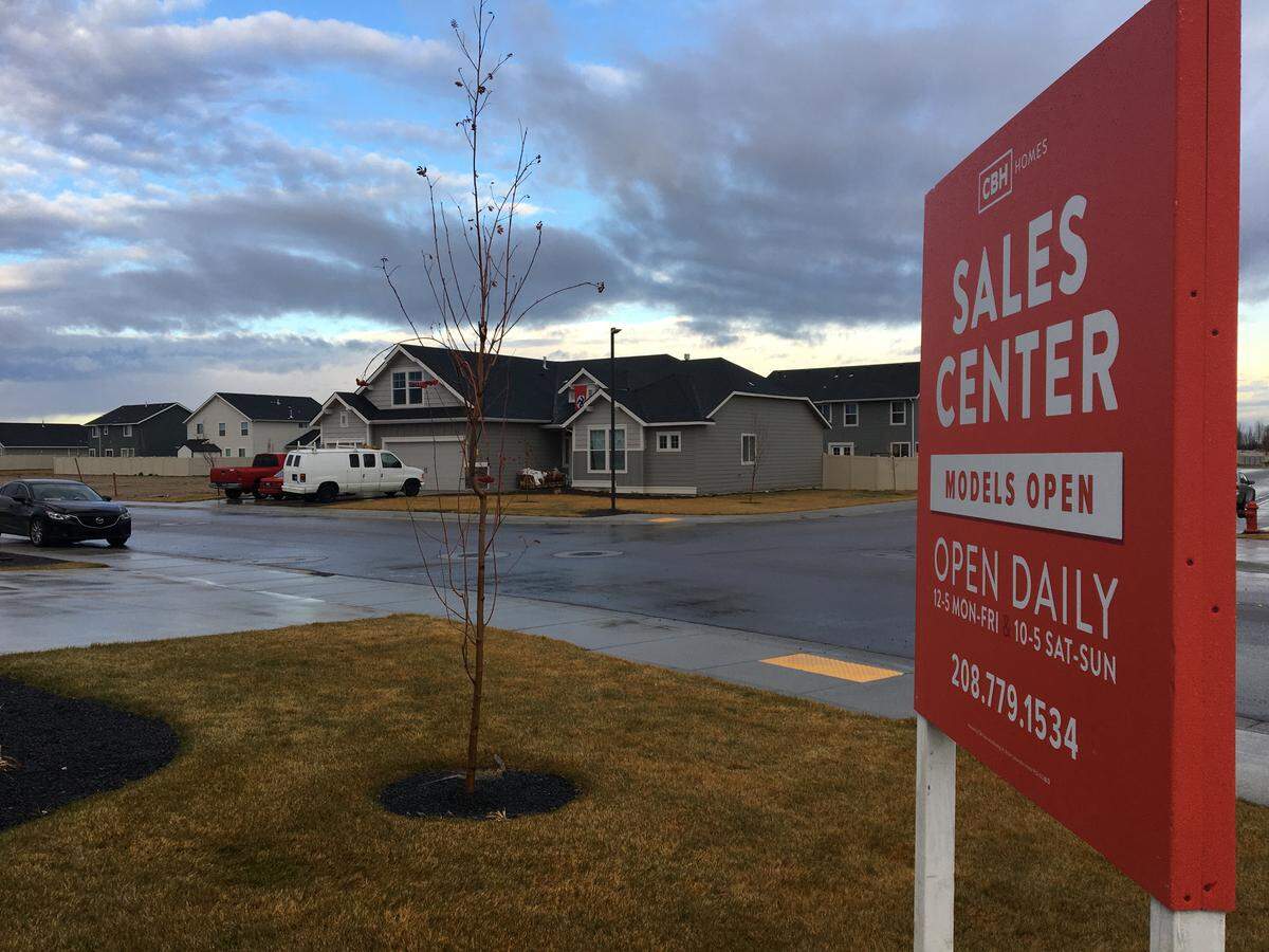 The home in question is directly across the street from a CBH Homes sales office in the Pennsylvania Park subdivision in Caldwell.