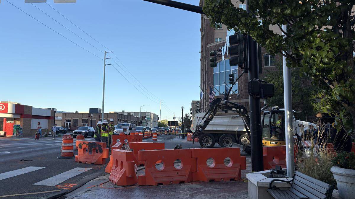 Repairs have been ongoing since Sept. 24 at Capitol Boulevard and Myrtle Street because of a geothermal water line break.