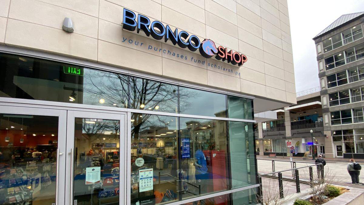 Boise State University says sales at its downtown Bronco Shop fund scholarships.