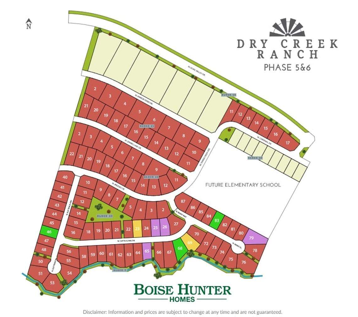 Boise Hunter Homes, the developer at Dry Creek Ranch, plans to donate its 7-acre lot to a public school.