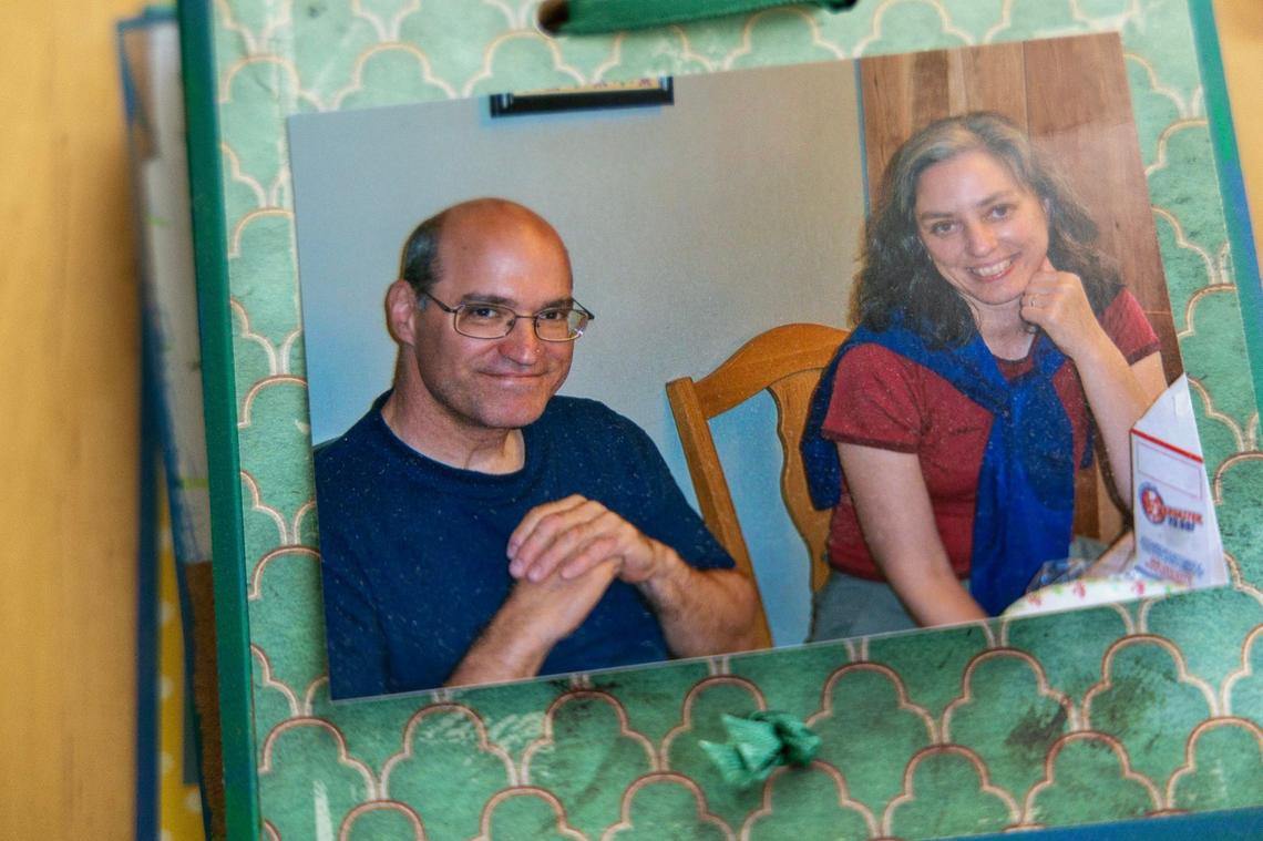 Ross and Becky Dodge pictured before he was paralyzed in a bike crash in 2010. They had just become empty nesters.