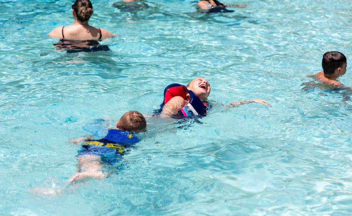 People enjoy the water on opening day at Ivywild Pool in Boise, Wednesday, May 28, 2025. 