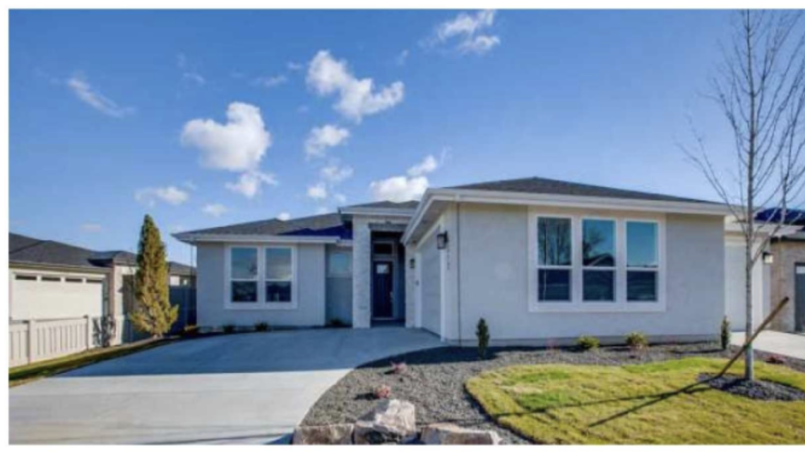 Shelburne Properties LLC applied to annex and re-zone 35 acres of land on Bott Lane in Meridian. Above, a concept for one of the homes to be constructed.