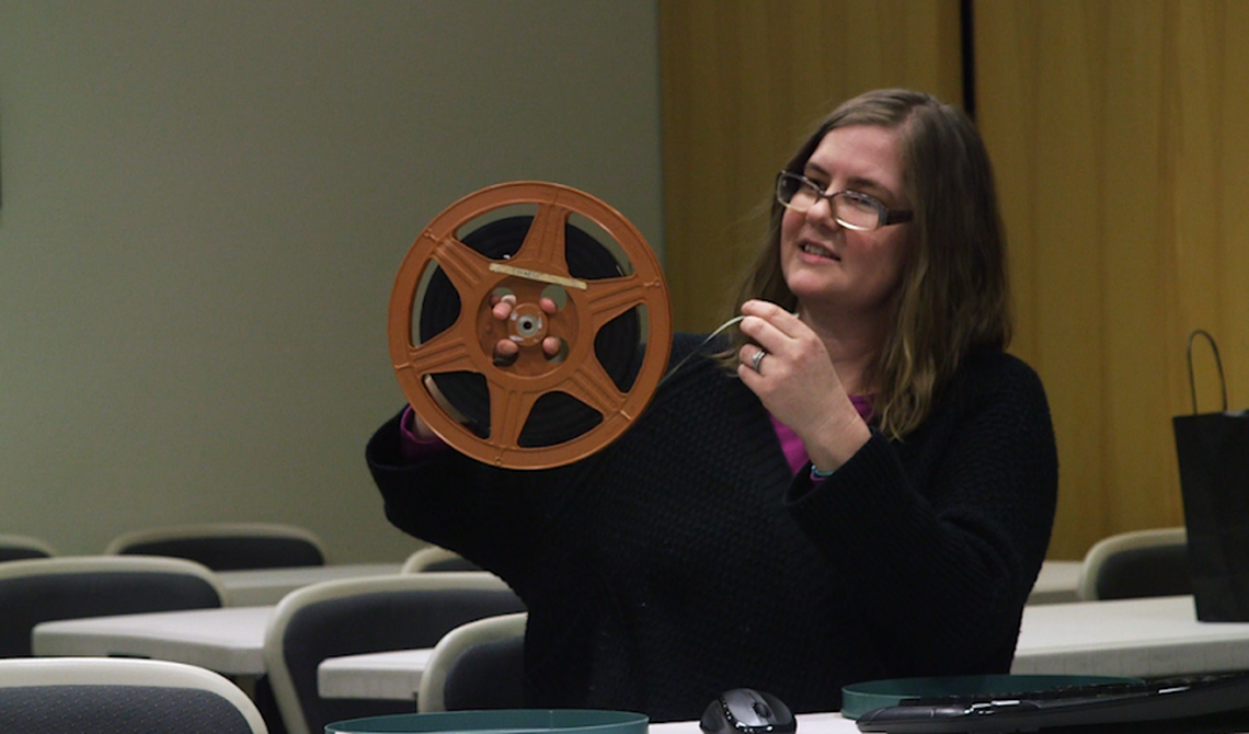 Angie Davis, a library assistant at the Idaho State Archives, discovered this reel of fragile 16mm film in a temperature-controlled vault at the Idaho Historical Society. It could help prove - or disprove - the existence of Boise's so-called Chinese tunnels, a century old mystery that tantalizes history buffs to this day. Except for one thing. There's no sound at the moment.