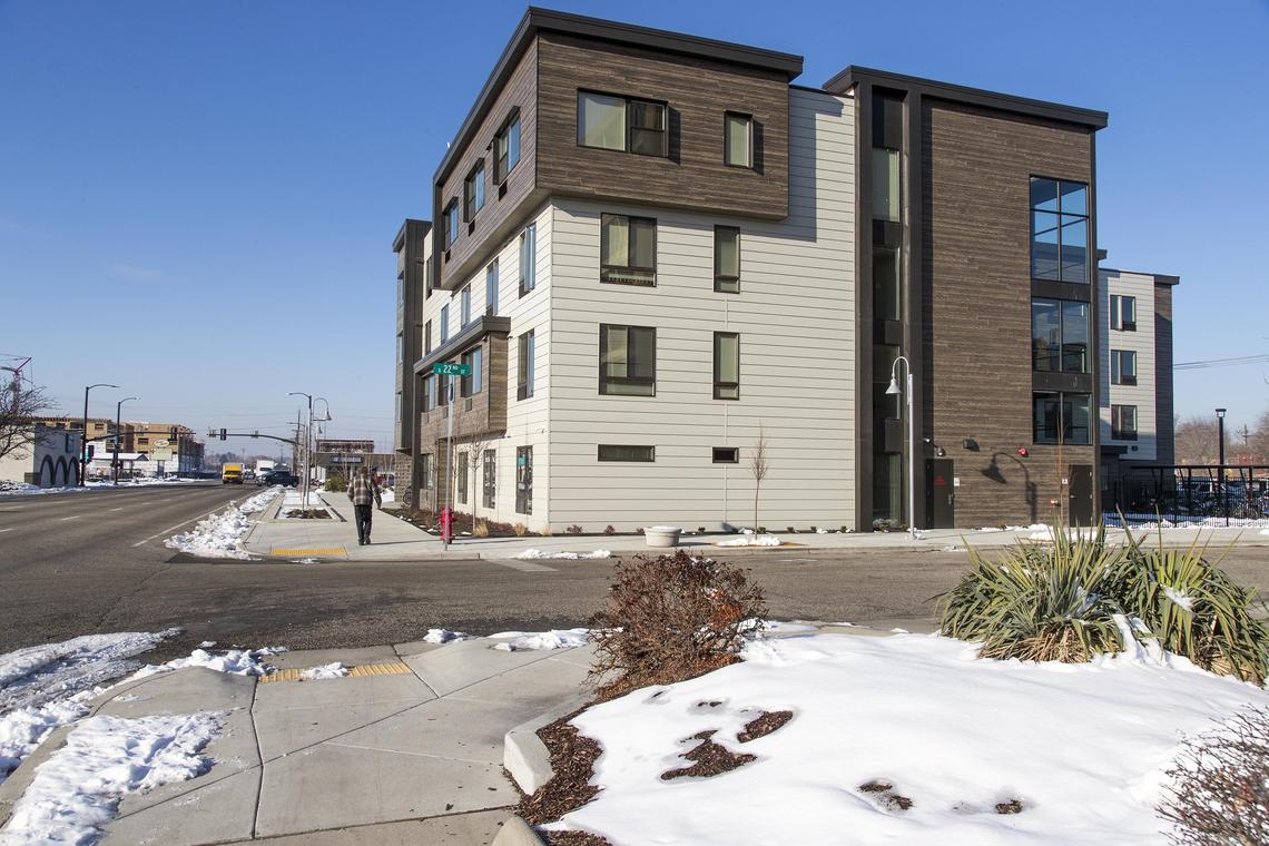 New Path Community Housing officially opened Thursday, Dec. 6 at 2200 W. Fairview Ave in Boise. The apartments were built to provide housing for 40 people experiencing chronic homelessness.