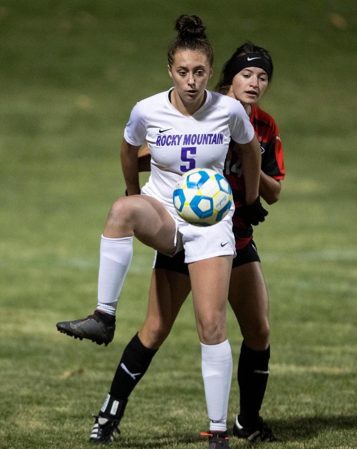 Rocky Mountain senior Kelsey Oyler was voted the 5A Girls Soccer Player of the Year by the state’s coaches.