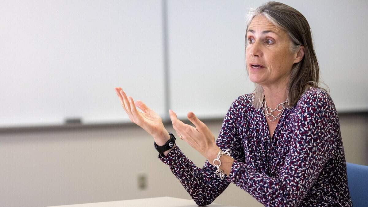 Fiona Hill, senior fellow at the Brookings Institution and former deputy assistant to President Trump, meets with the Idaho Statesman Opinion Editor Scott McIntosh while in Boise to speak at an Alturas Institute conference, Thursday, Aug. 21, 2025.