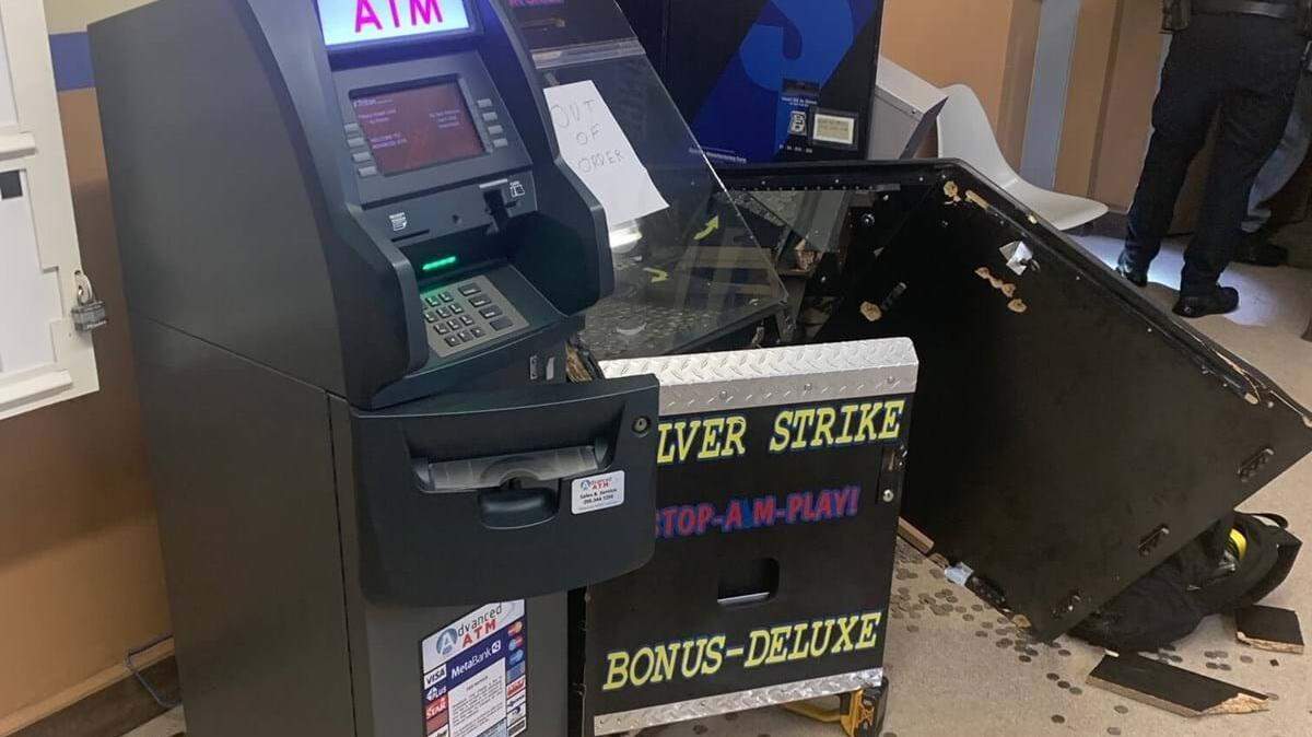 Boise officers responded to a motion and sound-activated alarm at 4 a.m. Thursday. Police said they found a man using tools to force entry into several machines.