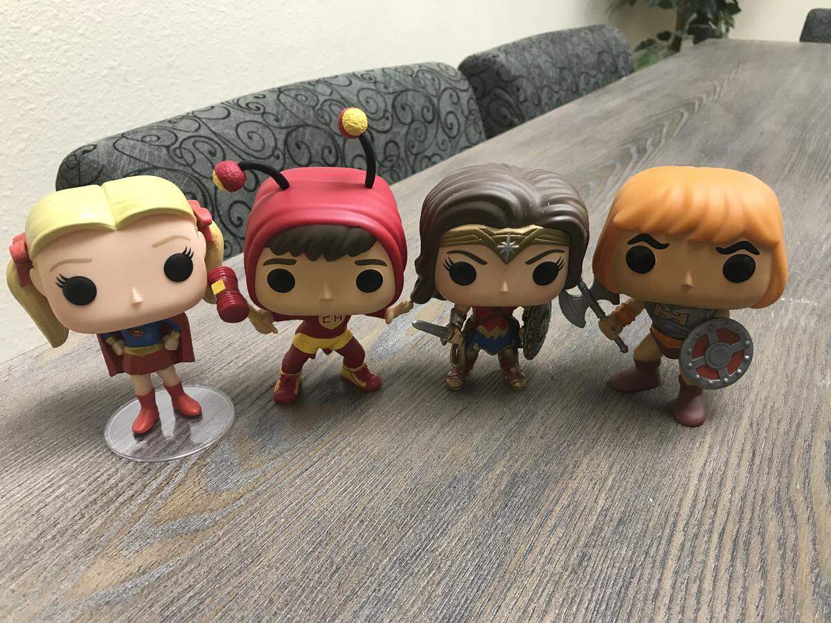Funko collectible figurines come in a variety of popular culture images. The variety of superhero, film and other pop culture characters from $5 to $25 at Captain Comics and other area stores. Funko.com.