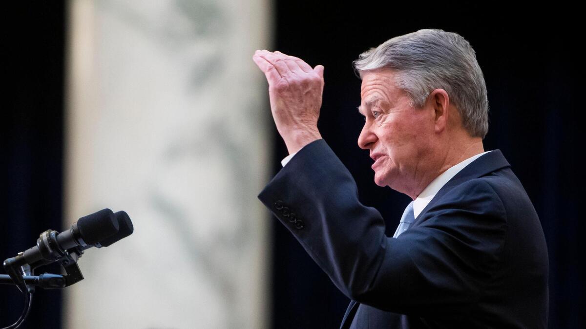 Gov. Brad Little provides his list of top priorities for the Idaho Legislature with his annual State of the State speech, Monday, Jan. 9, 2023, at the Statehouse in Boise.