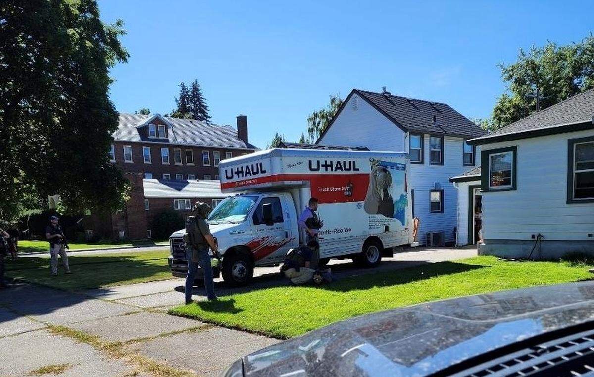 The U.S. Marshals Service was involved in the arrest of Jordan Law in Spokane on in September 2024. Law pleaded guilty this month to voluntary manslaughter in his ex-girlfriend Rae Berwanger’s disappearance and death. 