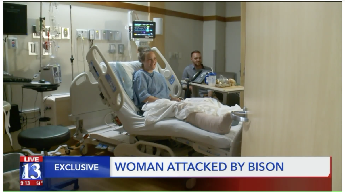 A woman who was gored by a bison on a Utah trail was there with a man who’d also been gored only months before, they say.