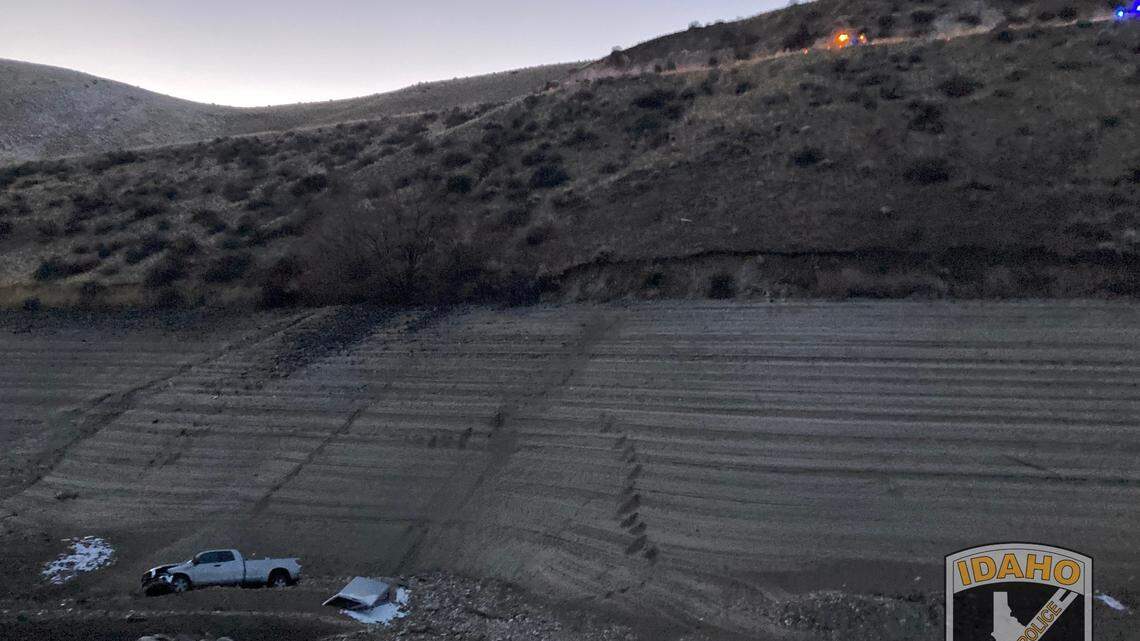 Idaho State Police says it is seeking information on who was driving a silver Toyota Tundra found down an embankment at Lucky Peak near Boise.