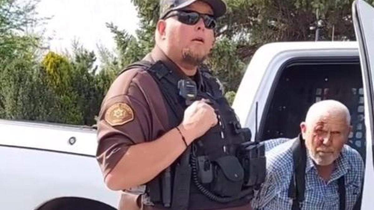 John Hall of Wendell is seen after being tasered by a Gooding County Sheriff’s deputy. The deputy has been suspended pending an investigation by an outside law enforcement agency.