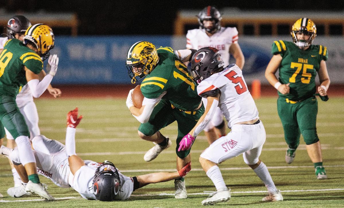 Borah running back Parker Rushton ranks second in 5A with 1,165 rushing yards during the regular season.