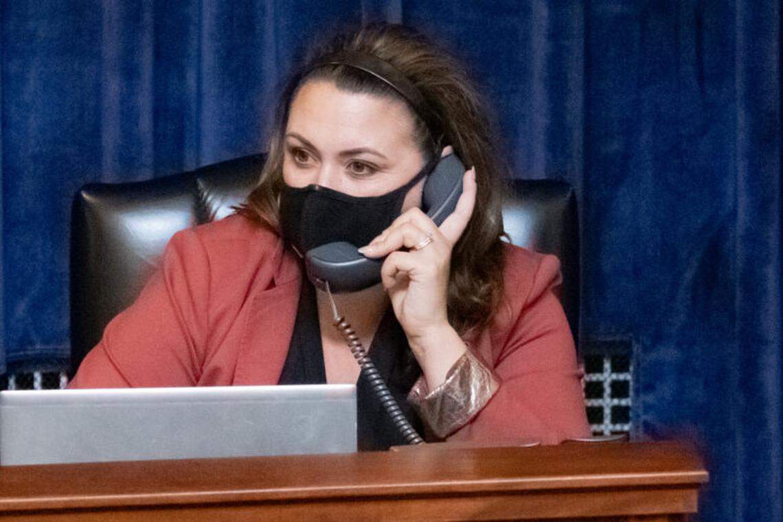 Democratic Rep. Brooke Green, of Boise, at the Capitol.