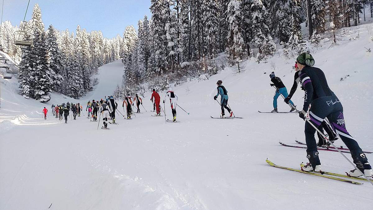 Skiing is another reason people to move to communities in Idaho’s west-central mountains, with resorts including Brundage Mountain and Tamarack. Ski mountaineering racers make their way up the 45th Parallel run during the 2016 Northwest Passage Ski Mountaineering Vertical Race at Brundage.